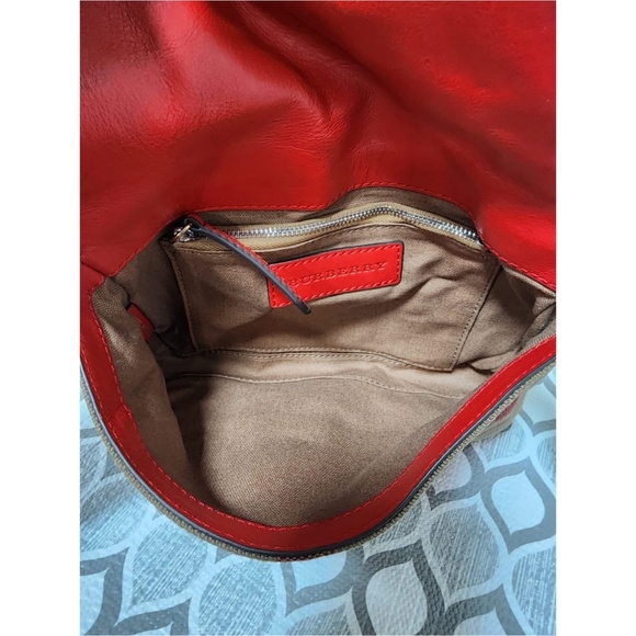 Authentic Burberry Henham Crossbody Bag Beige/Red - Picture 12 of 16